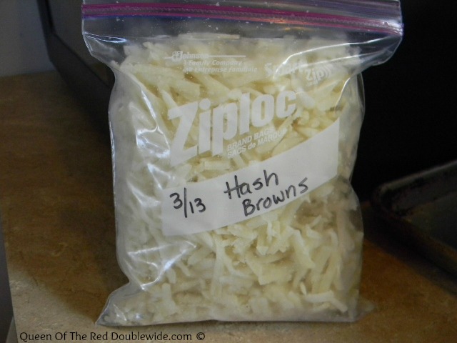 Homemade Frozen Shredded Hash Browns - STOCKPILING MOMS™