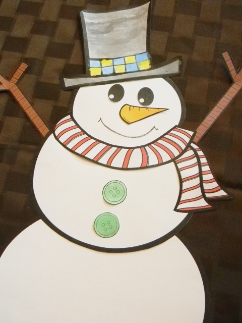 Printable Snowman Craft Template for Kids Winter Activities Color, Cut, and  Glue Build a Snowman Digital Download PDF 