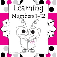 Learning Numbers 1 – 12  Worksheets and Flash Cards